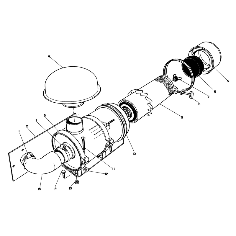 Remote Air Cleaner Kit No 55-8460 Optional