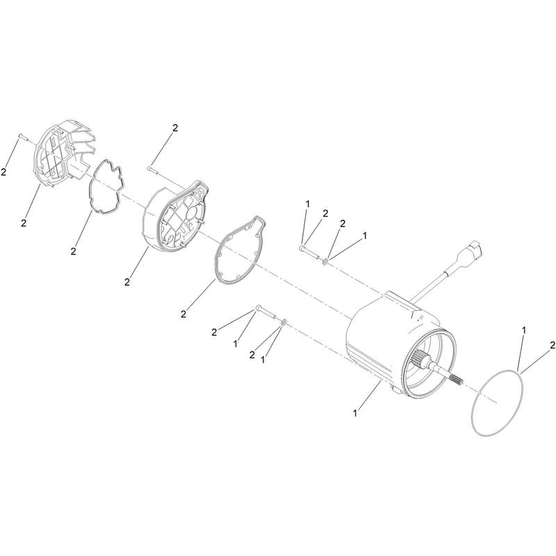 Drivetrain Assembly MotorGenerator Assembly