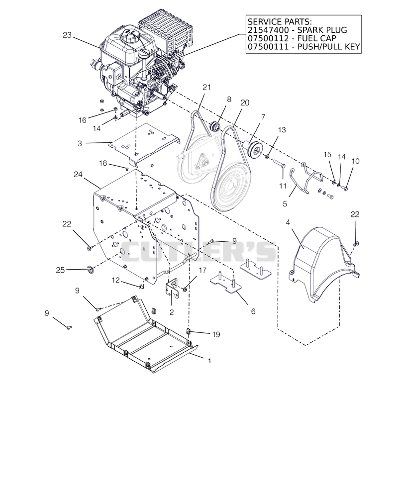 Engine And Frame - 22"