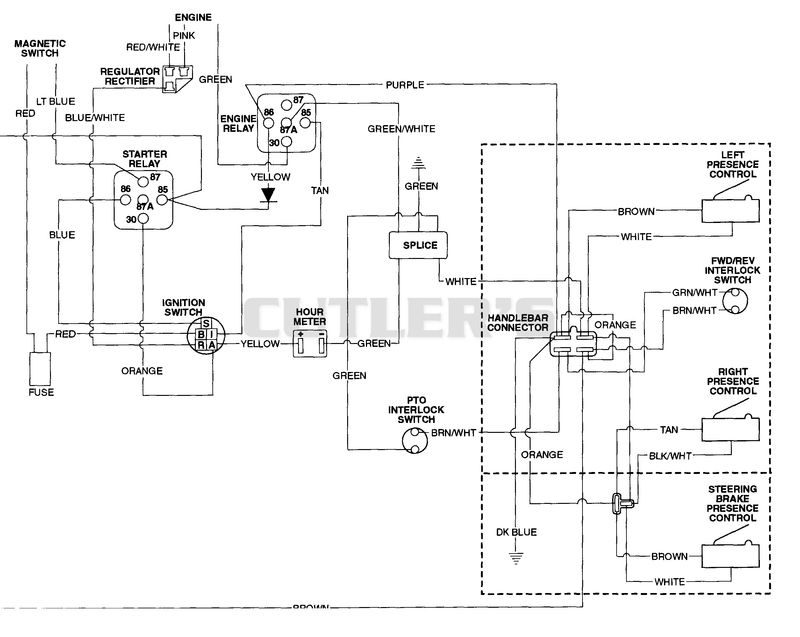 WIRING DIAGRAM - NO ENGINE - ELECTRIC START