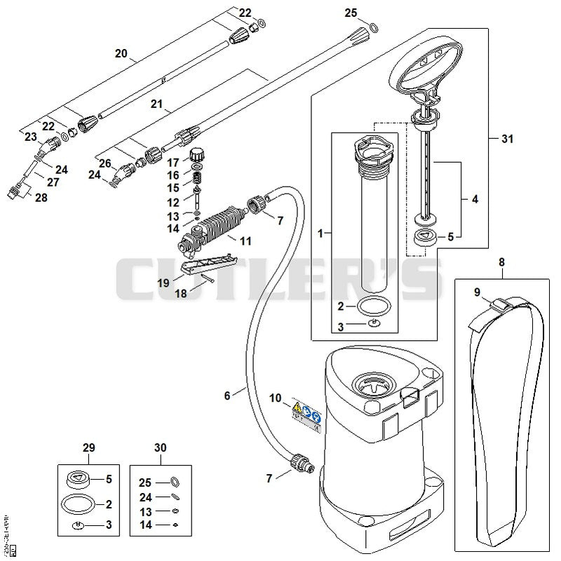 Spray gun, Spray lance/wand