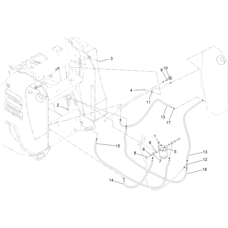 Fuel Filter and Hose Assembly