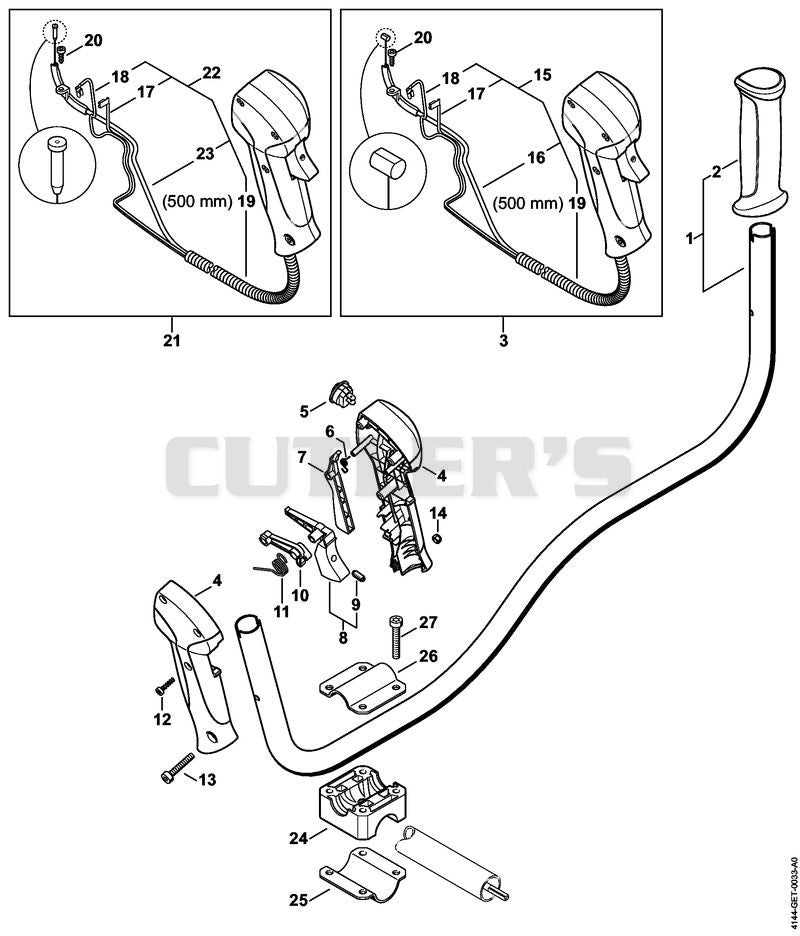 Bike handle KM 56 C