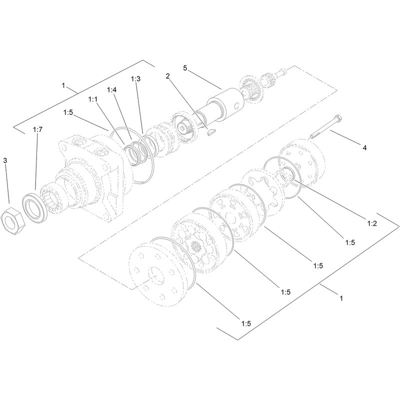 Hydraulic Motor Assembly 104-1171