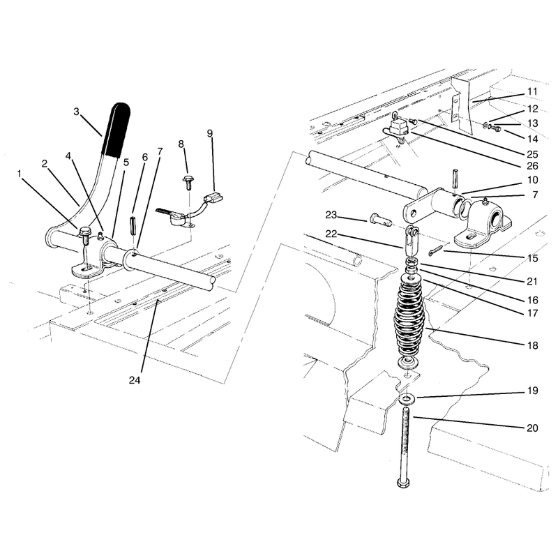 Power Toke Off Lever Assembly