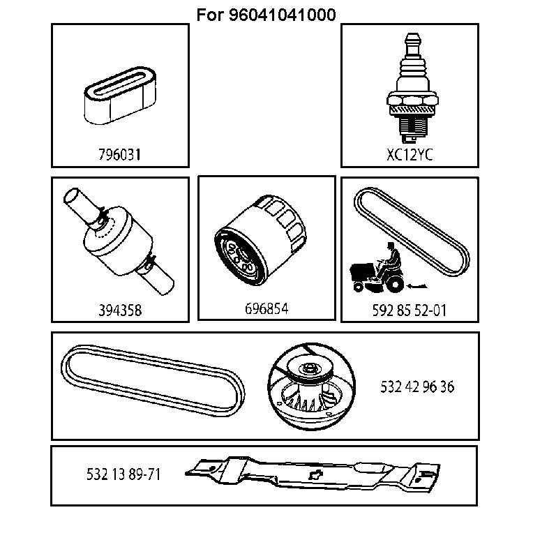 FREQUENTLY USED PARTS