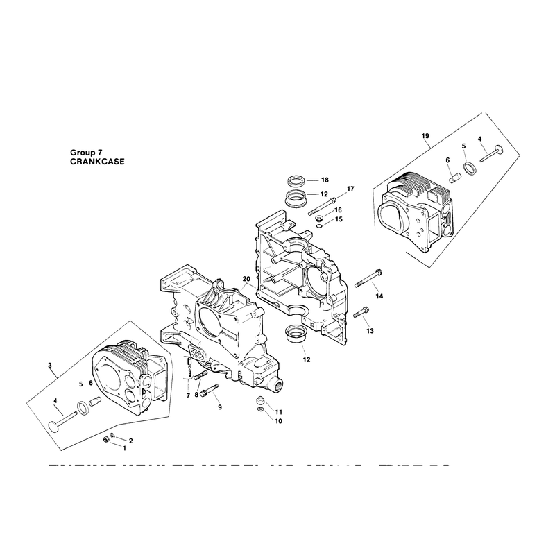 Crankcase Engine Kohler Model No Mv16s Type Ps56519