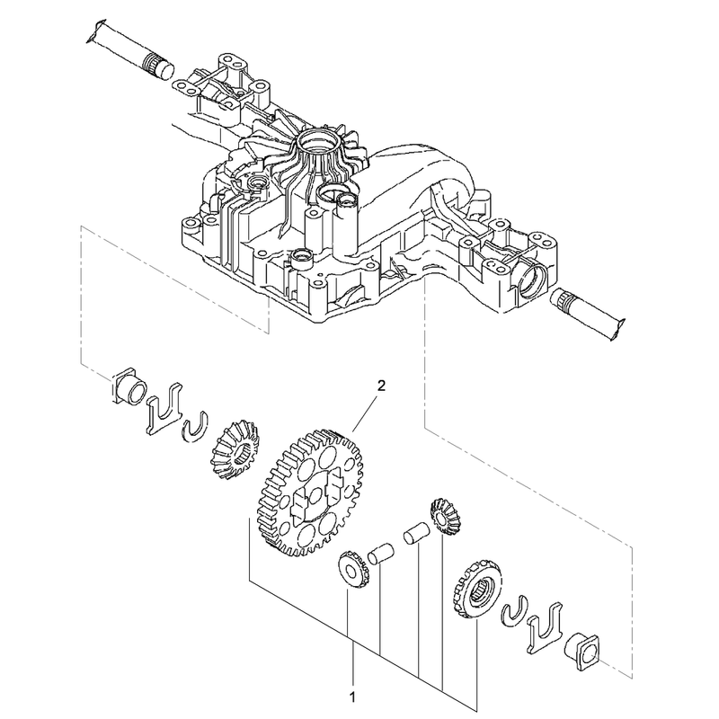 Differential Gear Assembly Transmission Assembly No 114-3155