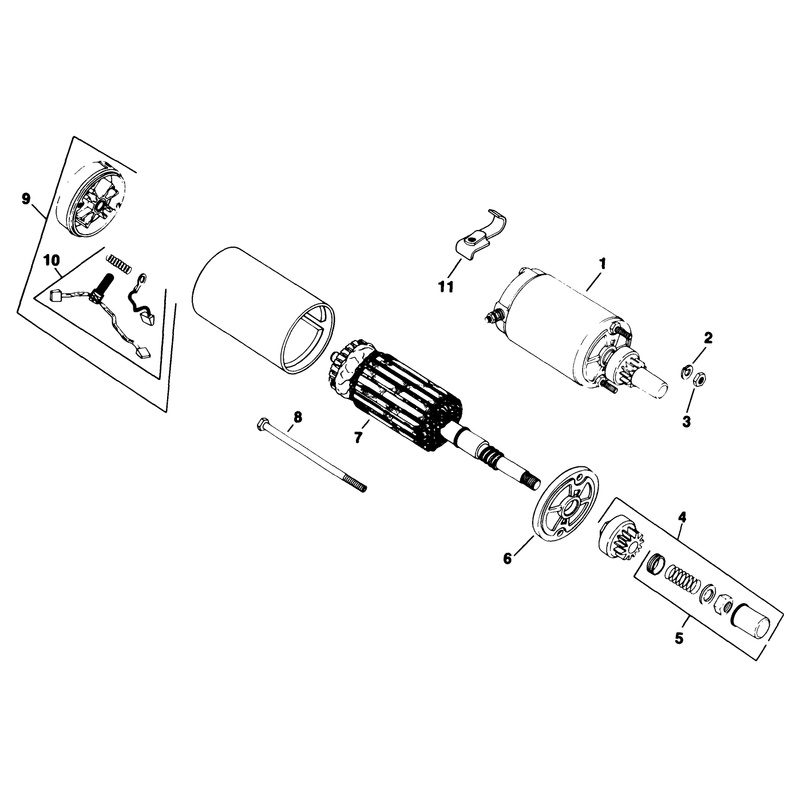 Electric Start Engine Kohler Model No M18qs-24615 Continued