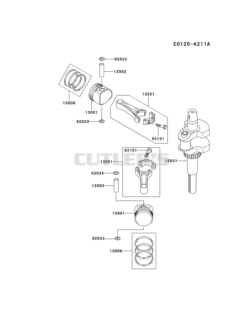 PISTON/CRANKSHAFT