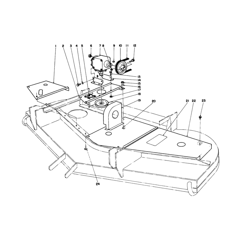 Belt Covers and Gear Box Assembly