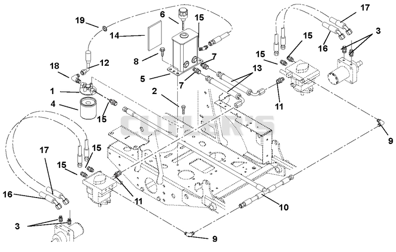 Hydraulic Tank, Filter, Motors And Pump