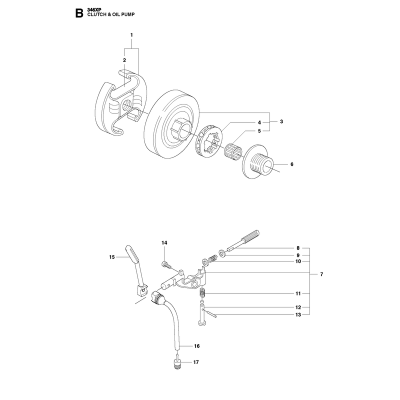 CLUTCH AND OIL PUMP