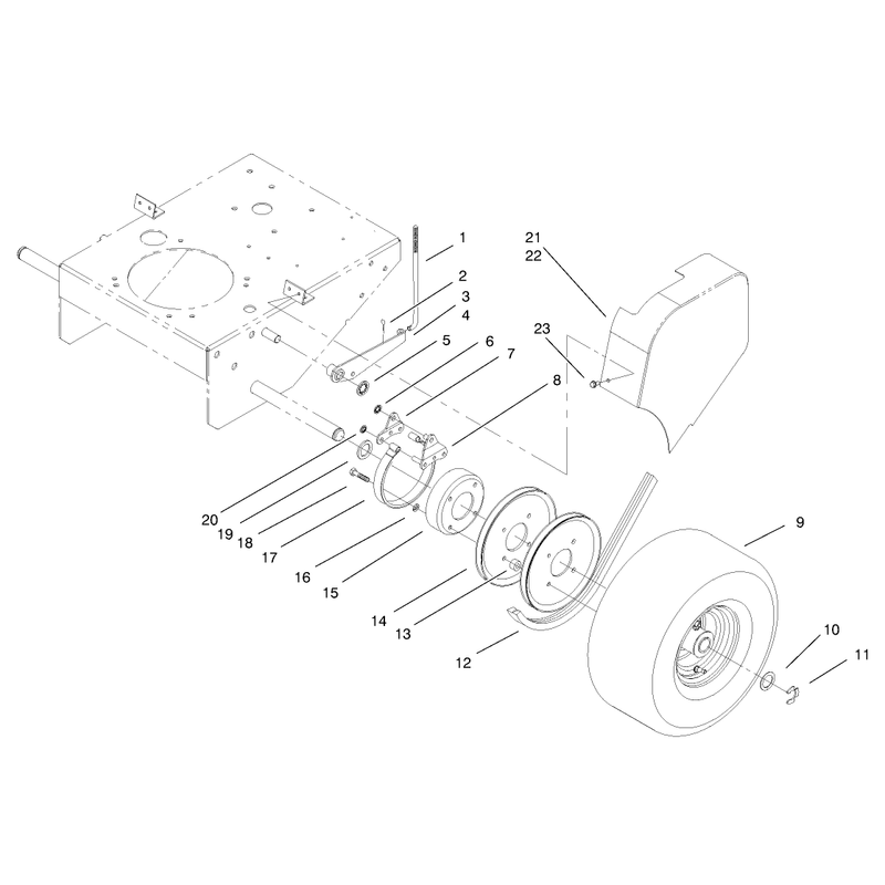 Brake Pulley and Wheel Assembly