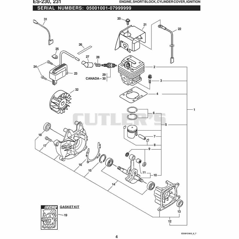 ENGINE, SHORT BLOCK, CYLINDER COVER, IGNITION
