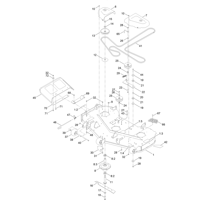 54 Inch Deck Assembly
