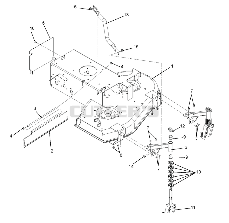 Frame And Front Caster