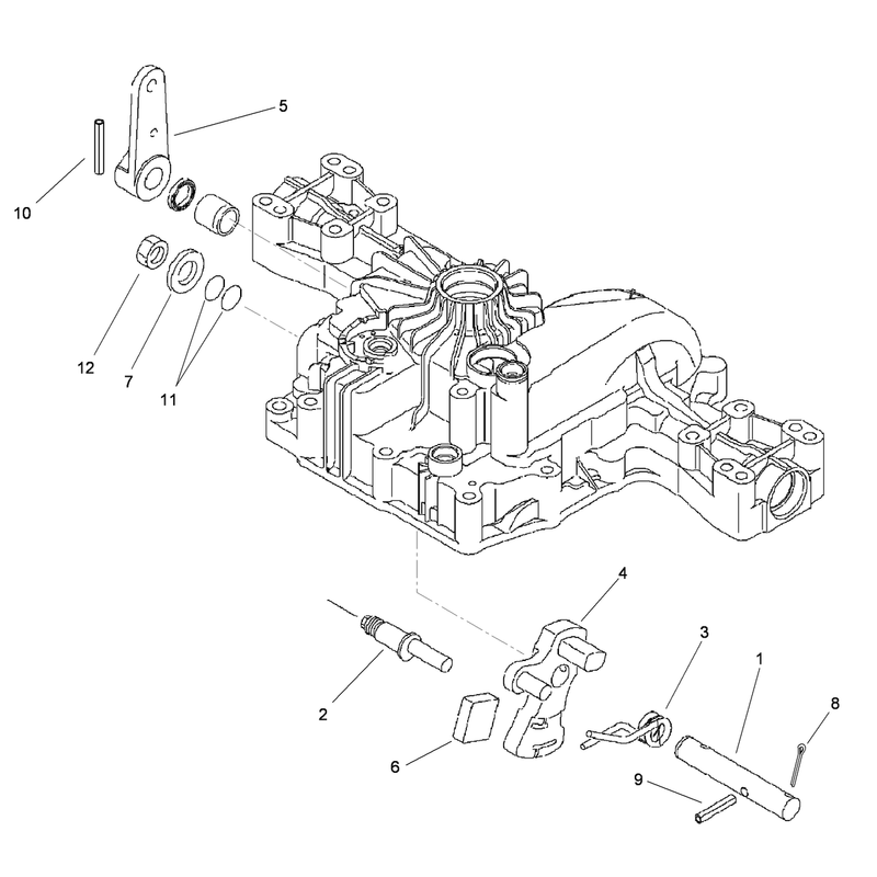Control Shaft Assembly Transmission Assembly No 114-3155