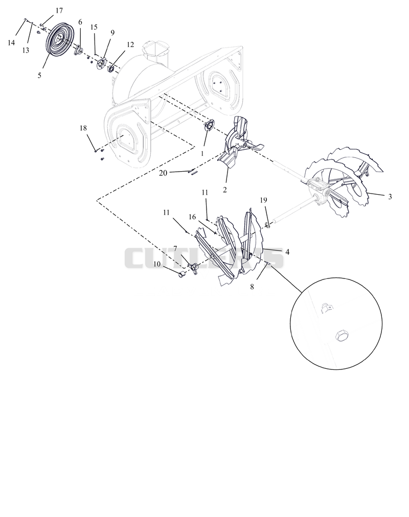 Auger And Impeller - 32"