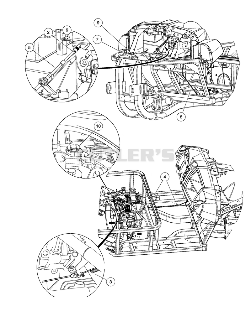 Cables - Kawasaki Gasoline Vehicles