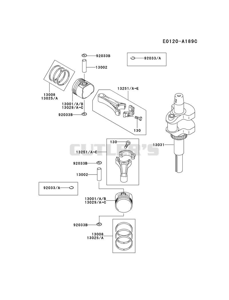 PISTON/CRANKSHAFT