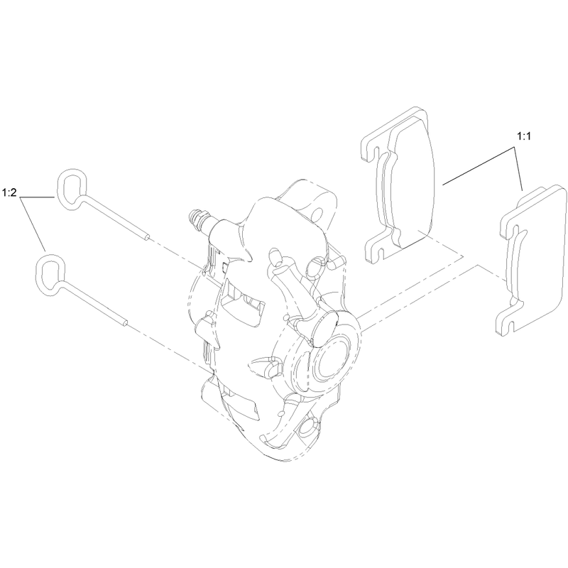 Left Hand Caliper Assembly No 107-0361