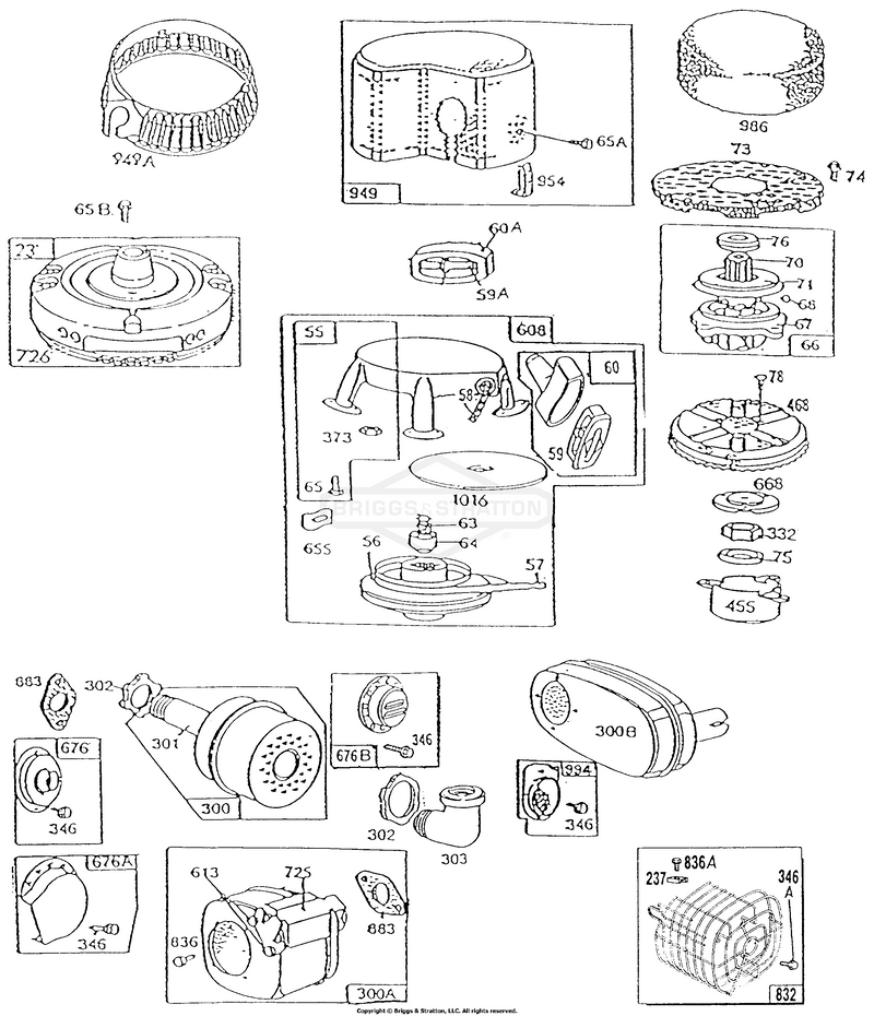 Mufflers,Rewind,Flywheels