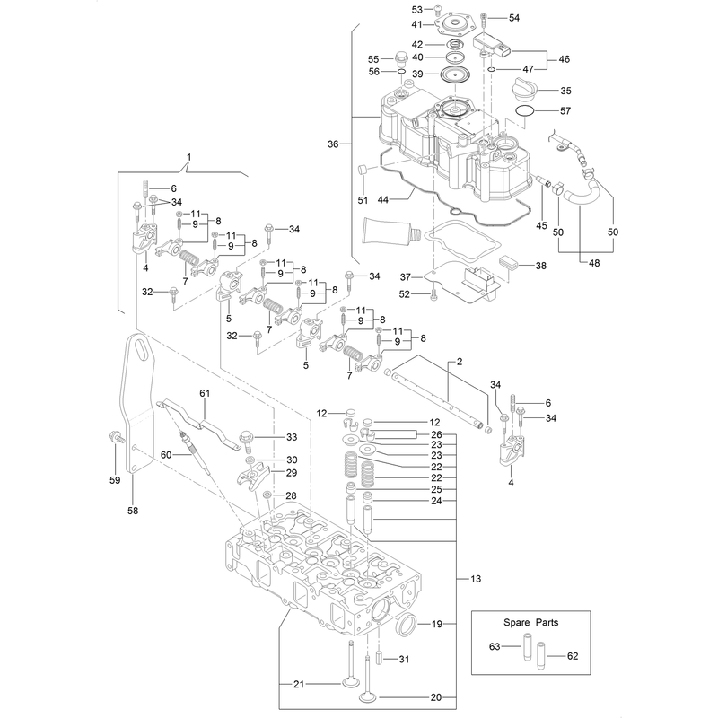 Cylinder Head and Cover Assembly