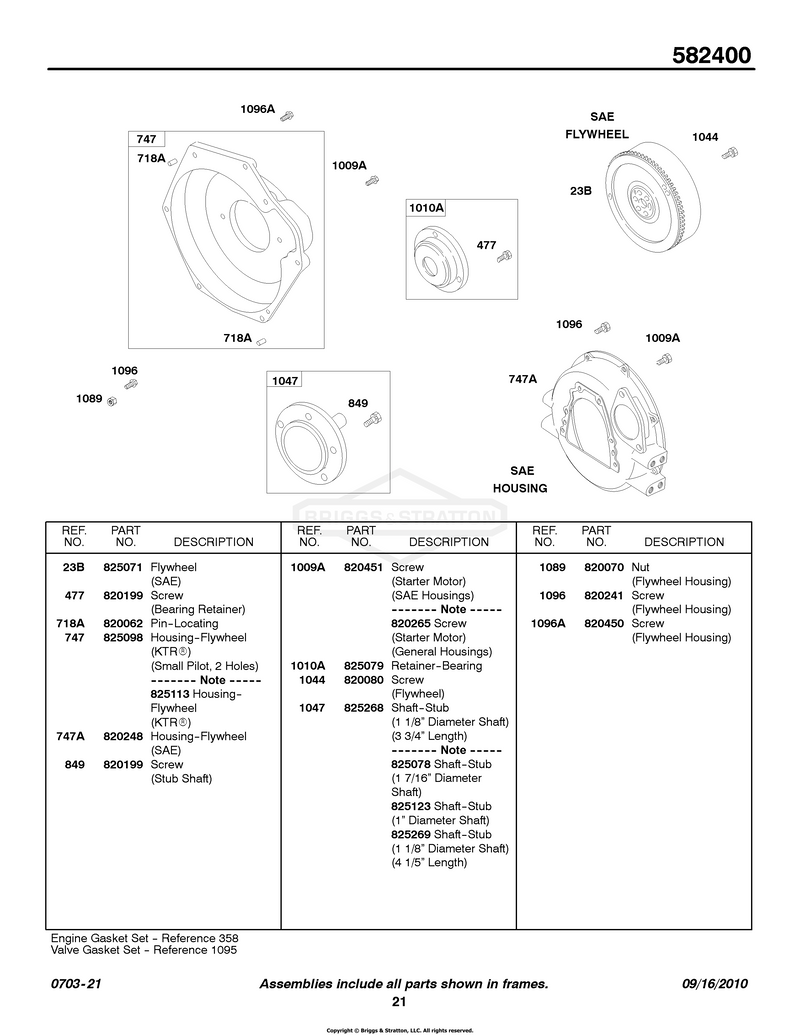 SAE Flywheel, Flywheel Housing