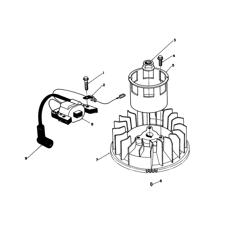 Magneto and Flywheel Assembly Model Vml0-2