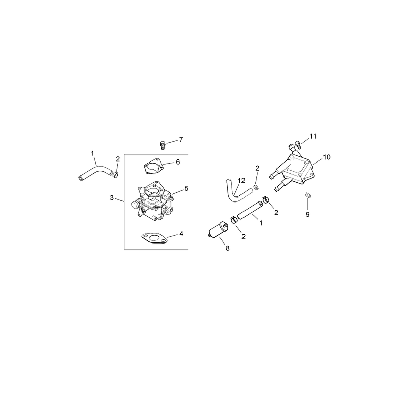 Group 8 - Fuel System Assembly  Kohler CH25S 68696