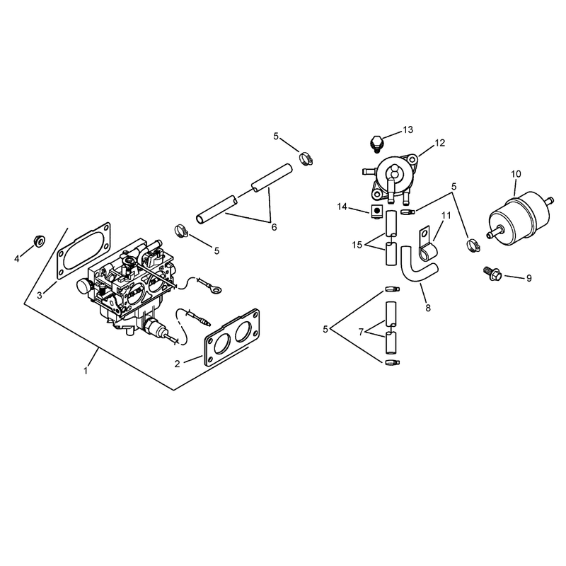 Fuel System Assembly Kohler CH750-0010