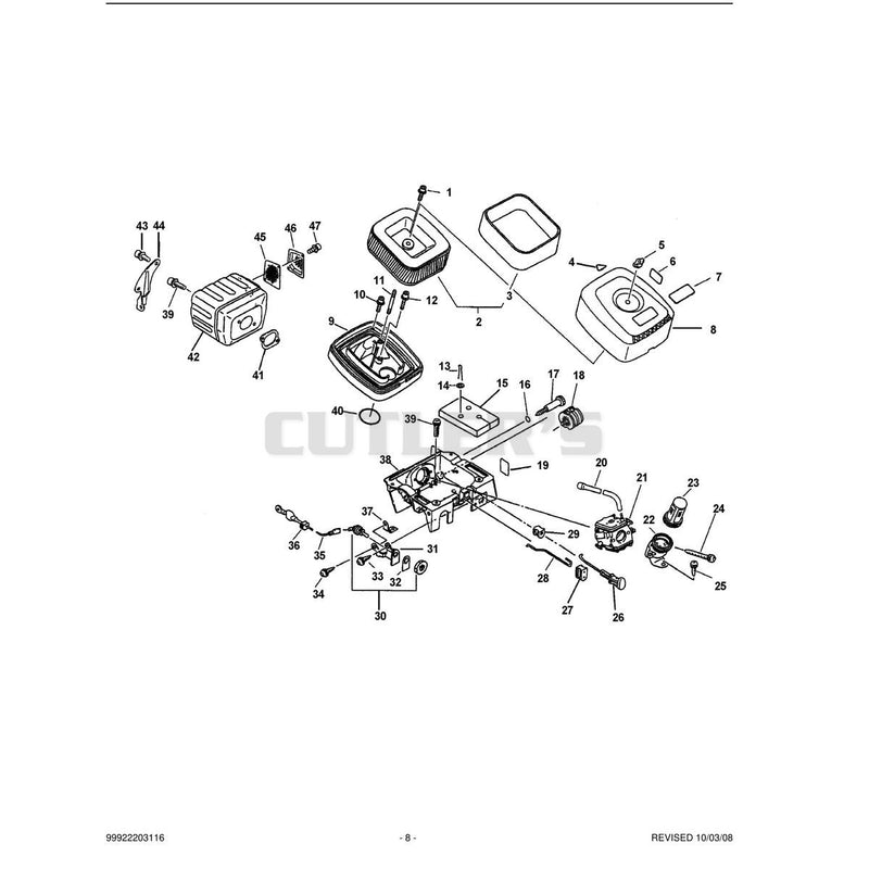 Intake, Exhaust, Air Cleaner
