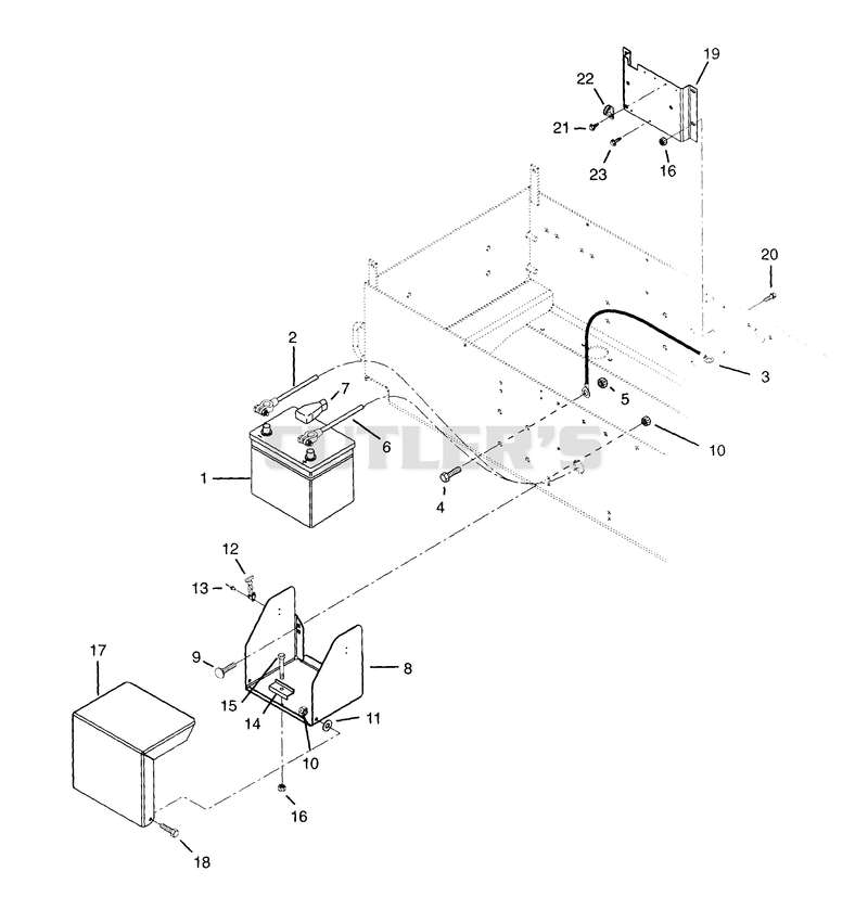 BATTERY AND ELECTRICAL BRACKET