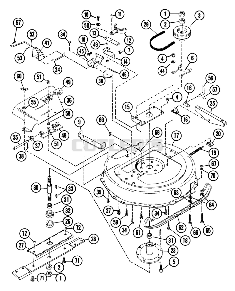 Mower 28" (S/N 000501 And Up)