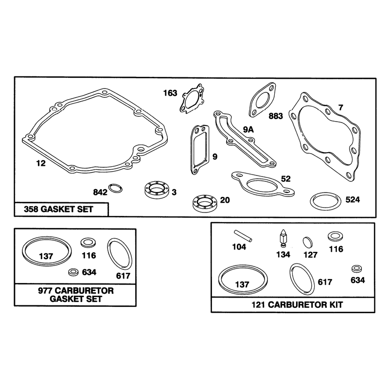 Engine Briggs and Stratton Model 127802-0640-01