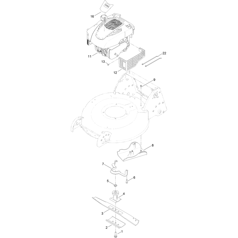 Engine and Blade Assembly