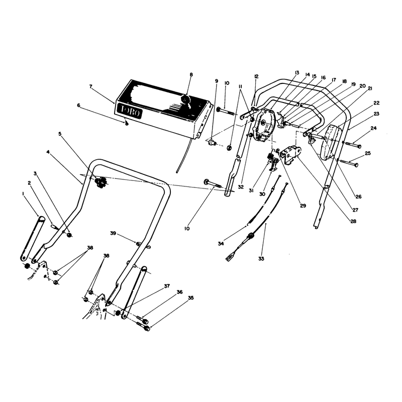 Handle and Traction Control Assembly