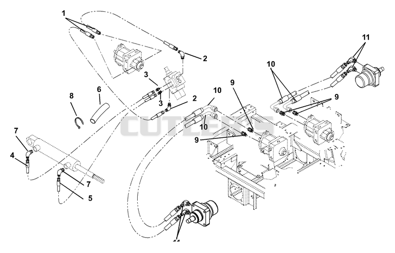 Deck Lift And Motor To Pump Circuits