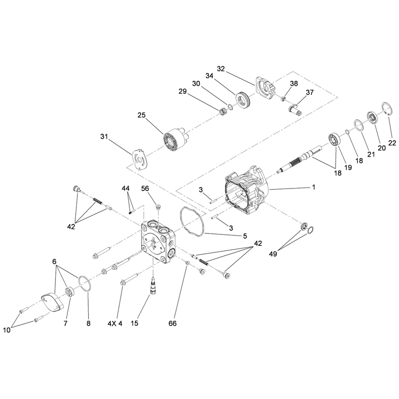 Hydraulic Pump Assembly No 117-6410