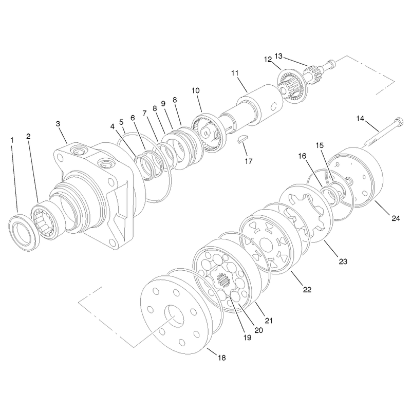 Hydraulic Motor Assembly No 99-3052