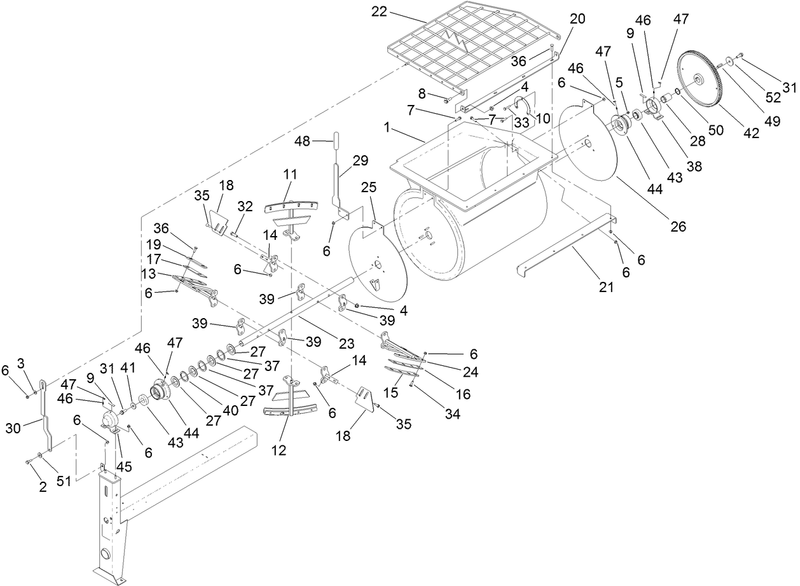 Drum and Paddle Assembly
