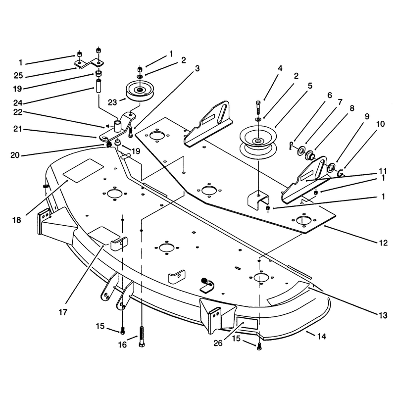 Deck and Idler Assembly
