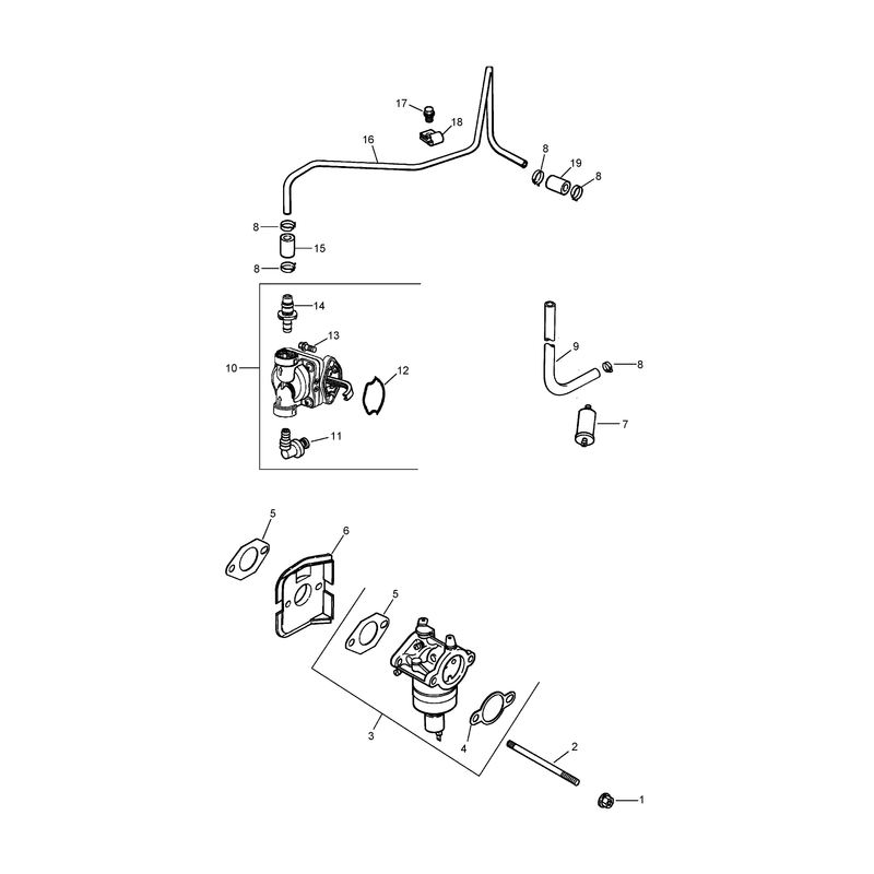 Fuel System Assembly Kohler CV493S-27528