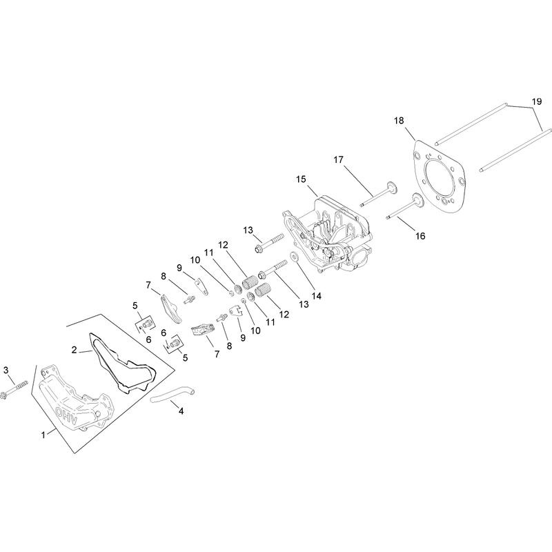Head Valve and Breather Assembly Kohler SV600-0018