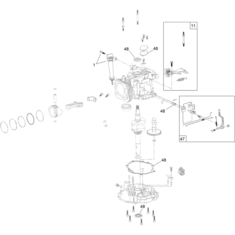 Dipstick Brake and Governor Arm Assembly