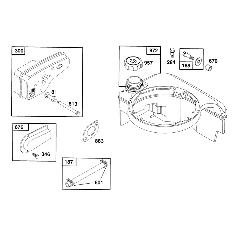 Engine Briggs and Stratton Model 127802-0640-01