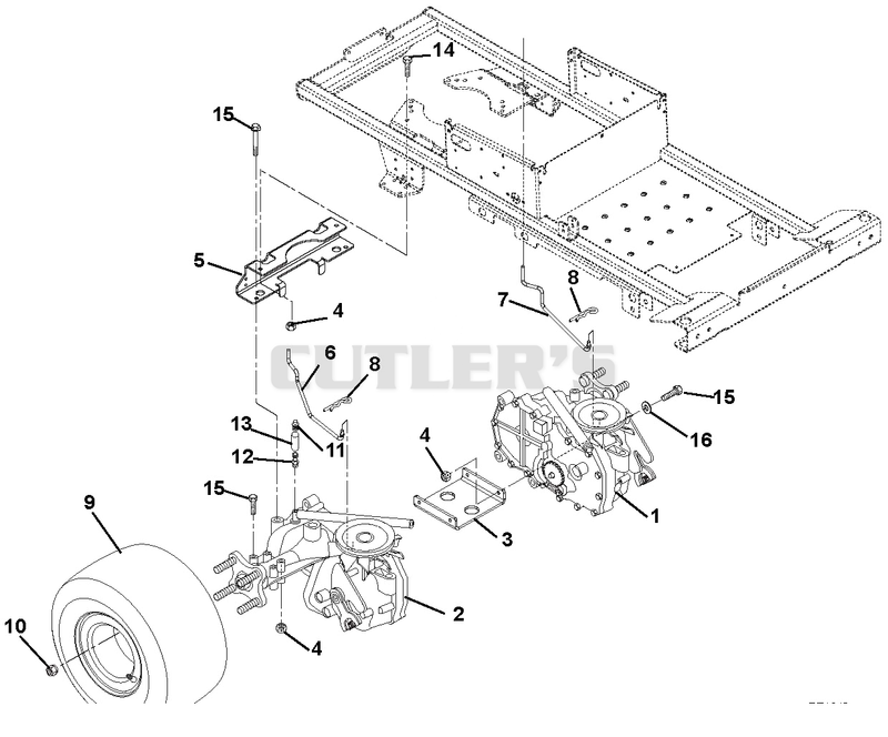 Transaxle, Dump Valves And Rear Wheels
