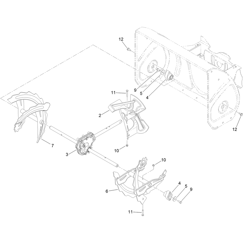 Gearbox, Auger and Impeller Assembly