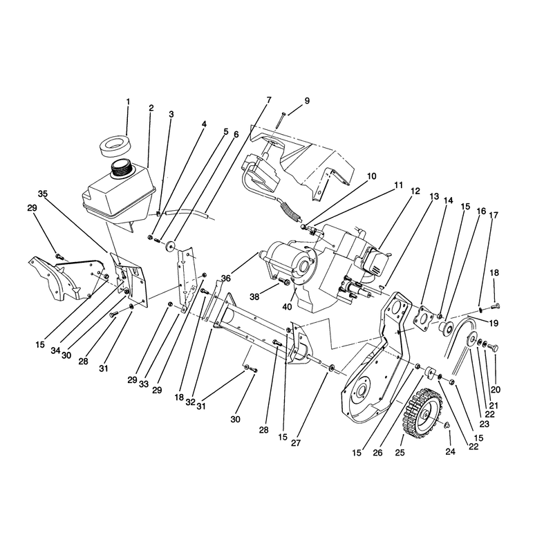 Engine and Frame Assembly